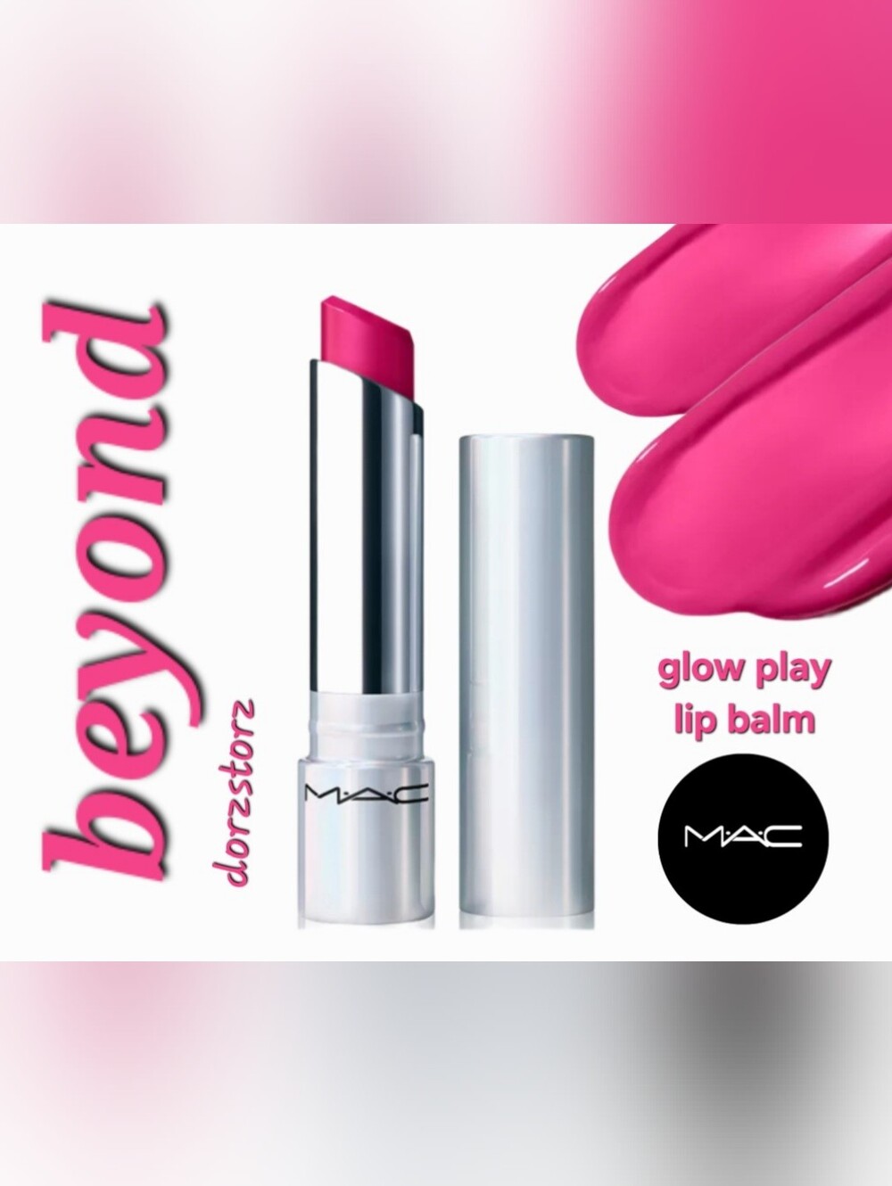 MAC Tendertalk Lip Balm • BEYOND • Pink Balm • .11 oz • New in box • Soft Glam